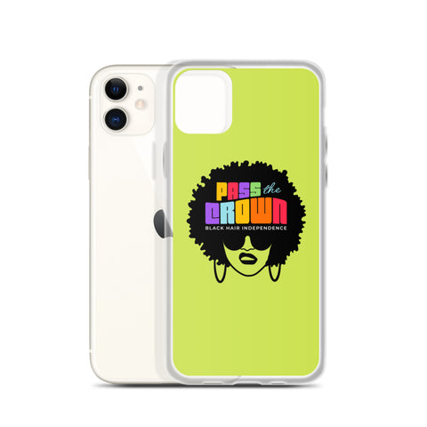 Pass the CROWN Black Hair Independence iPhone Case