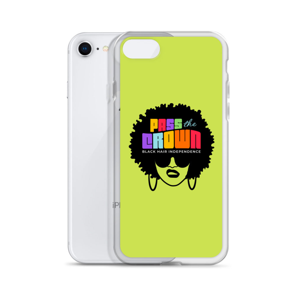 Pass the CROWN Black Hair Independence iPhone Case
