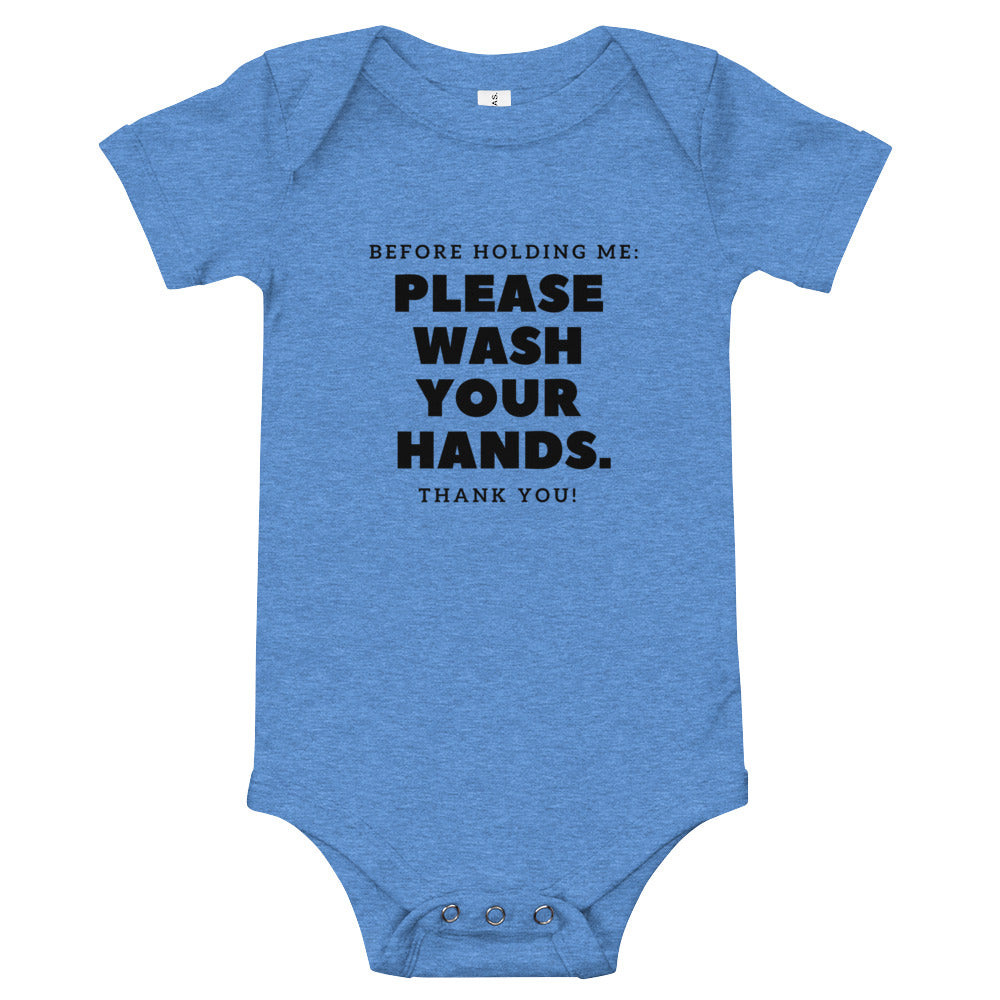 Please Wash Your Hands Baby Onesie