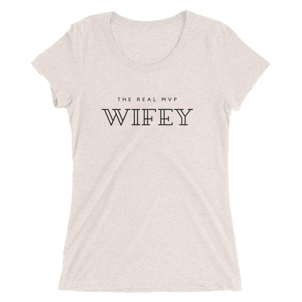The Real MVP Wifey Ladies' short sleeve t-shirt