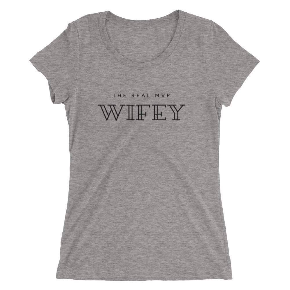 The Real MVP Wifey Ladies' short sleeve t-shirt